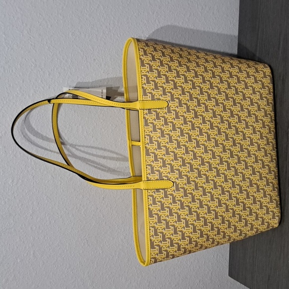 Lauren Ralph Lauren Collins 36 Signature Logo Monogram Medium Tote Bag - Picture 4 of 9